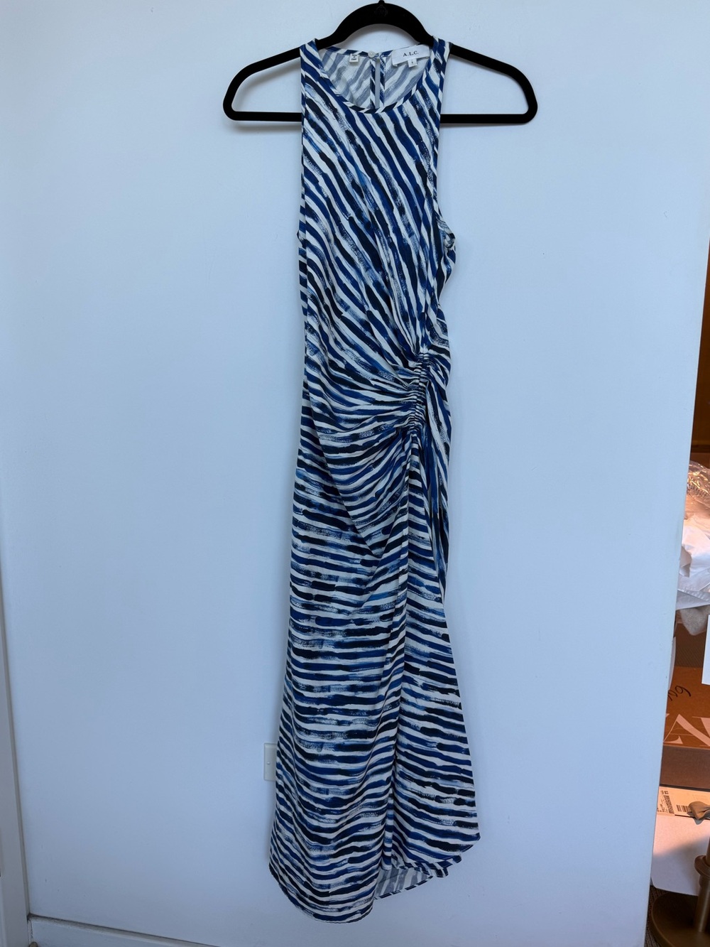 NWOT A.L.C. Ruby Dress in Navy Stripe size 6 - Picture 3 of 7